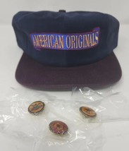 Vintage Falstaff Beer American Original Hat w/ Lot of 3 Lapel Pins U1 - $32.99