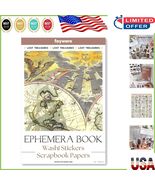 Elegant Vintage Washi Sticker Collection &amp; Scrapbook Papers - 431 Pieces... - $490.86 MXN