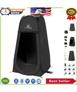 Pop-Up Privacy Tent: Portable Shower, Changing Room &amp; Toilet Stall - Black - $1,255.31 MXN