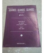 Quando Quando Quando (Tell Me When) Piano Sheet Music 1962 #7933 - $129.67 CAD