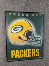 VINTAGE 1995 TEAM NFL GREEN BAY PACKER FRAMED W/GLASS 20&quot; X 16&quot; POSTER - £22.73 GBP