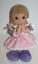 Nuby Luv N Care Spanish Prayer Pal Baby Girl Doll Pink 11&quot; Plush Braids Soft Toy - £16.95 GBP