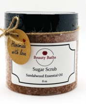 Sandalwood Sugar Scrub Exfoliating Body Scrub holiday gift for her bath ... - $174.14 MXN
