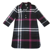 NWT Hinson Wu Aileen in Oversized Plaid Cotton Button Back Shift Shirt D... - $118.80