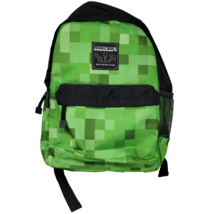 Jinx 16&quot; Minecraft Creeper Fade Tier 1 Backpack with Tablet Laptop Sleeve Mojang - £21.80 GBP