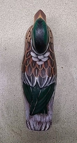 Vtg J.D REYNOLDS Wood Hand Painted Carving Duck Decoy Mallard Hunting Bird - 8" Item image 5