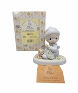 Precious Moments “Meowie Christmas” Figurine Girl with Kitten #109800 w/... - $350.38 MXN