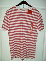 Mossimo Supply Co Women&#39;s Short Sleeve T- Shirt Oatmeal Stripe (New) - £7.40 GBP