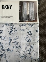 DKNY Promenade Floral Blue Grey Two Rod Pocket Panels 84 in. ~New~ - $50.00