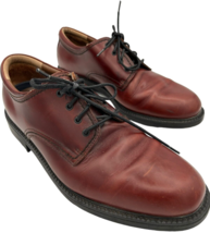 Docker&#39;s men&#39;s mahogany leather oxford dress shoes 090-2209 size 10M - EUC - $282.85 MXN