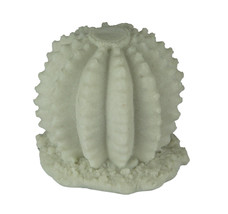 Zeckos White Sandstone Finish Ball Cactus Statue Small - £11.81 GBP
