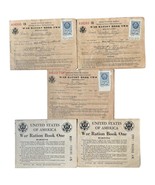 Vintage World War II United States War Ration Books With Stamps &amp; Signat... - $25.40 CAD