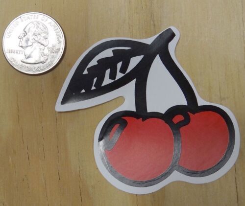 &quot; CHERRY &quot; PEEL AND STICK VINYL STICKER 2.75x2.5 inch - $2.49