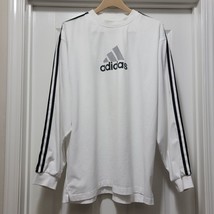 Vintage Adidas Graphic Logo White Long Sleeve Shirt Mens Size XL / 2X - £31.56 GBP