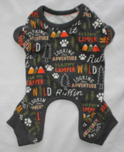 Hotel Doggy Happy Camper Dog T-Shirt One Piece Pajama Multicolor Size XS - €7,61 EUR