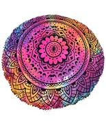 Round Mandala Flore Pillow Cushion 32&quot; Seating Throw Cover Hippie Decora... - $14.99