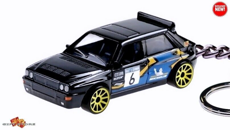 KEY CHAIN BLACK LANCIA DELTA INTEGRALE HF TURBO EVOLUZIONE GREAT GIFT ...