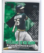 2022 Topps Series 1 Rickey Henderson Welcome to the Show 176/299 Black P... - $27.12 CAD