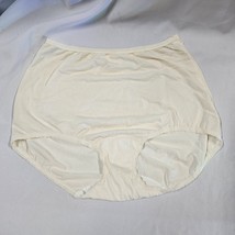 Nylon Shadowline Panty Delicate LACE Ivory 7 Large Silky Sissy Brief Gra... - $49.49