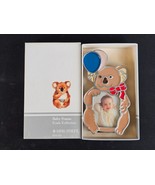 Vintage KIRK STIEFF Pewter Frame Koala Bear with Balloons Child Baby 4.7... - $19.75