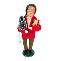 Byers Choice 2014 Yankee Candle Exclusive Shopping Man w/ Christmas Tree Gifts - £112.89 GBP