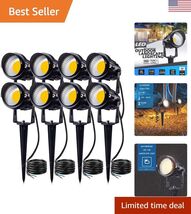 Modern Waterproof Outdoor Garden Lights - 12V Low Voltage Bright LED Spo... - $95.61