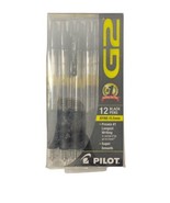 Pilot G2 Black XFine Premium Gel Roller Pen 12Pk Retractable 0.5mm #31130 - $17.61 CAD