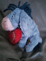 Disney Eeyore Soft Toy Holding Heart Saying i Need More Love Approx 8&quot; - £7.91 GBP