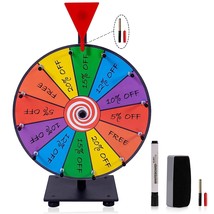 12 Inch Heavy Duty Spinning Wheel With 12 Slots Color Tabletop Prize Wheel Spinn - £52.58 GBP
