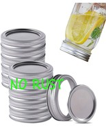 12 Pack Wide Mouth Canning Lids and Rings Suitable for Ball or Kerr Jars... - $19.79