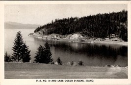 Idaho US no. 10 and Lake Coeur D&#39;Alene Beautiful Scenic View Postcard Y8 - $9.95