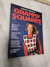 Granny Squares Magazine #1 Todays Woman 1975 Fawcett Crochet Knit Patterns - $11.30