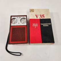Vesta 35 V35 Solid State 7 Pocket Transistor Radio 1970s WORKS w/ Box Re... - $33.85