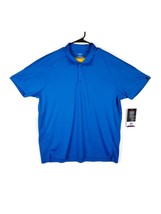 Oakley Golf Focus Polo XXL Ozone Blue Performance Shirt Ohydrolix UPF MS... - $39.55