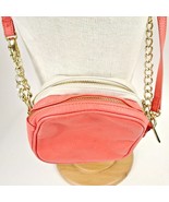 Olivia &amp; Joy Satchel Crossbody Chain Strap Handbag Purse Two Toned Peach... - £15.56 GBP
