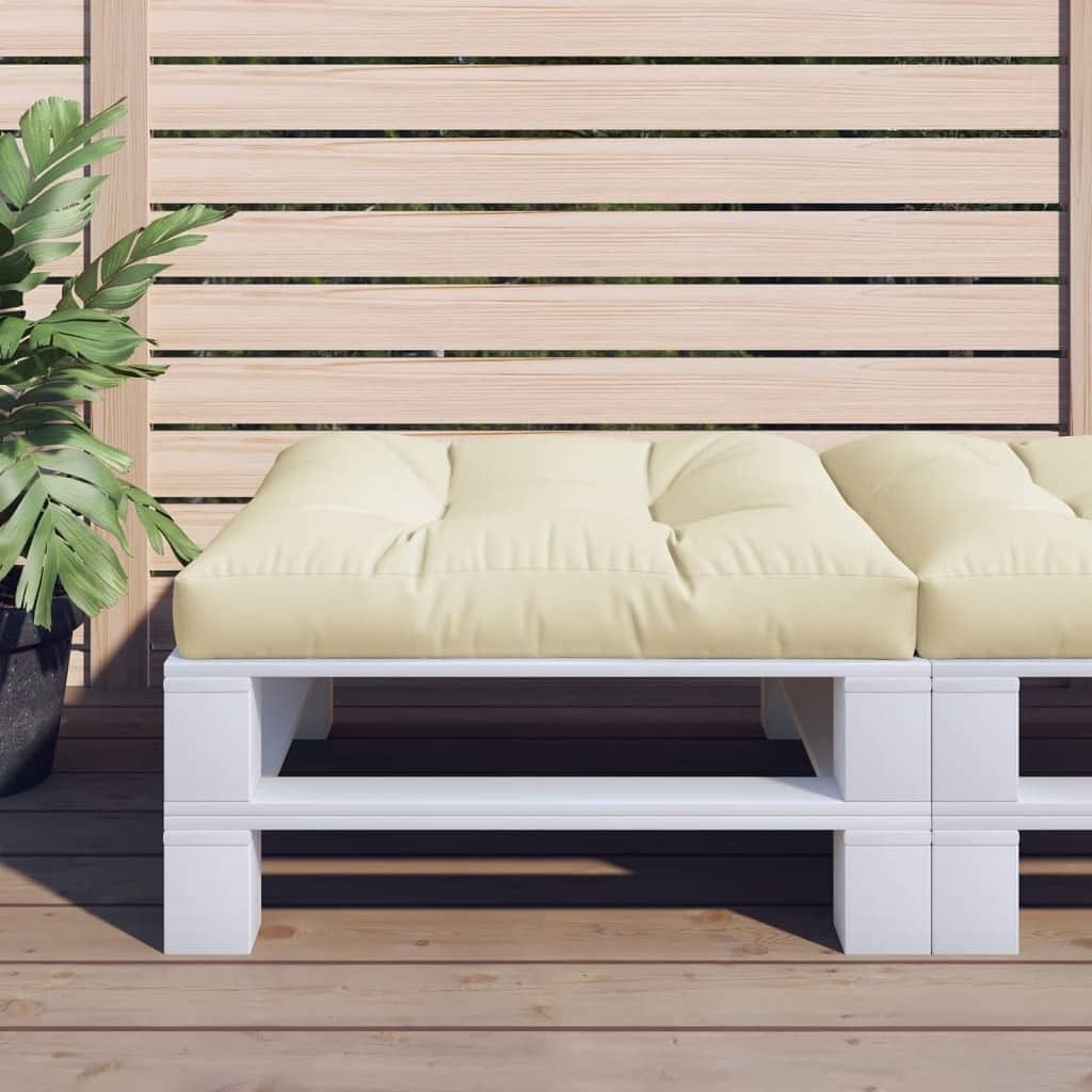 Pallet Cushion Cream 100% polyester 27.6x27.6 in - $67.31