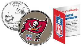 Tampa Bay Buccaneers Nfl Florida Us Statehood Quarter Colorized Coin *Licensed* - £6.84 GBP