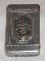 Antique Art Nouveau American Indian and Hunting Dog Decorated Match Safe... - $130.00