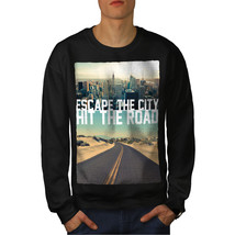 Wellcoda Escape The City Mens Sweatshirt, Lifestyle Casual Pullover Jumper - £24.11 GBP+