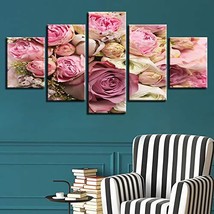 Canvas Wall Art 5 Pieces Butterfly Orchid Flowers Canvas Print Wall Art ... - £22.47 GBP