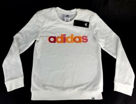 Adidas Woman's White Crewneck Sweater Small New - $48.88