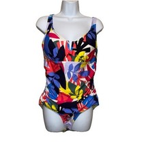 Anne Cole One Piece Swimsuit MULTICOLOR Wireless SZ 16 NEW - $97.02