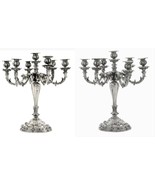 Silver candelabra. Pair candelabras FASCIST Italian symbol, 1930 - $3,500.00