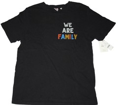 Junk Food Love Songs Lyric Culture WE ARE FAMILY Short Slv T-Shirt Black... - $14.25