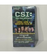 CSI CRIME SCENE GAME &amp; BOOSTER PACK #1 3 NEW CRIME CASES TV Series SEALE... - $132.32 MXN