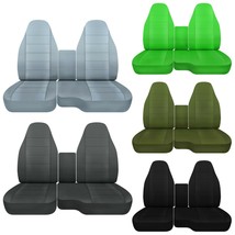 Front set car seat covers Fits Dodge Dakota Truck 94-96 60/40 Seat W/Console - £82.01 GBP