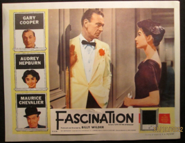 AUDREY HEPBURN: BILLY WILDER:DIR (LOVE IN THE AFTERNOON) ORIG,1957 LOBBY... - $3,690.52 MXN