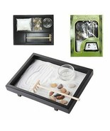 Wu Xin Meditation Zen Garden Set Rocks And Sand Garden With Rake &amp; Candl... - $38.37 CAD