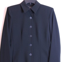Jones New York Platinum Black Button Suit Dress Jacket Size 4 - $39.59