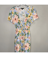 Forever 21 Floral Dress in Blue and Pink - $216.09 MXN
